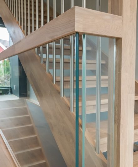 Oak stairs in Norway. Project no. 69