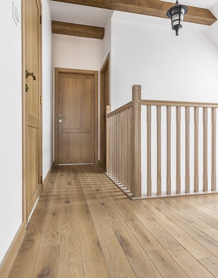 Solid oak wood stairs (Poland)
